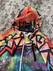 Electro Threads Full Body Suit Hoodie Pants MEDITATING RAFIKI TEEN Size Small