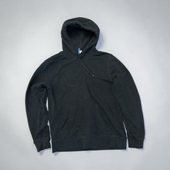 DIVIDED Men Black Pullover Hoodie SizeM PreOwned Drawstring hood Kangaroo pocket