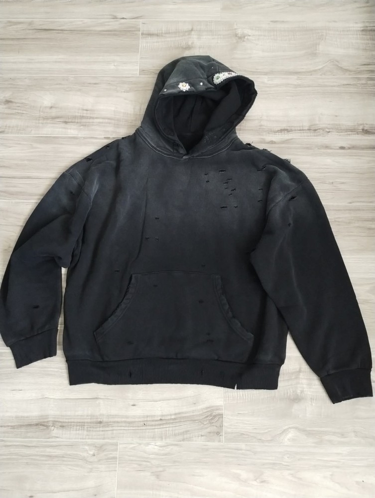 Bravest Studios Vintage Black Sapphire Hoodie Size Large Y2K Streetwear