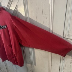 Vintage Y2K Quicksilver Embroidered Hoodie Sweatshirt Red Logo Boys Size XL