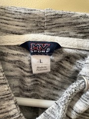 Maine Graphic Lightweight Hoodie Grey Size Large Excellent Condition