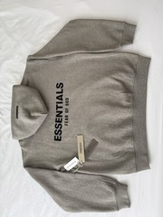 Essentials Pullover Hoodie Size Medium Dark Oatmeal New With Tags
