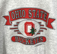 20/20 Sport OSU Sweatshirt Men’s L Gray Vintage Ohio State Embroidered USA