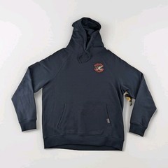 Burlebo Hoodie Men Large Old School Duck Hunt Graphic Pullover Outdoors Blue New