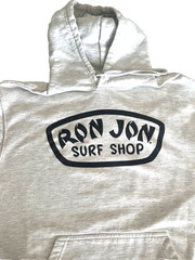 Ron Jon Surf Shop Hoodie Pullover White Cotton All Season surf swim ski