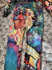 Electro Threads Full Body Suit Hoodie Pants MEDITATING RAFIKI TEEN Size Small