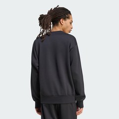 adidas Essentials 3-Stripes Fleece Sweatshirt Black