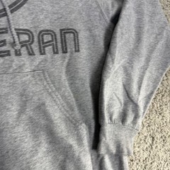 Ed Hoodie Mens Medium Gray Tree Logo Graphic Fleece Pullover Sweatshirt