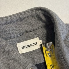 Taylor Stitch Button Down Shirt Mens Size 40 Gray Long Sleeve Organic Cotton