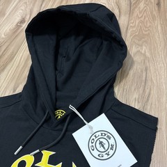 Gold’s Gym Muscle Joe Sleeveless Hoodie Men’s Small Black Training Workout – NWT