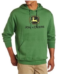 NEW John Deere Green Hoodie Sweatshirt Trademark Logo on Front S M L XL 2X 3X