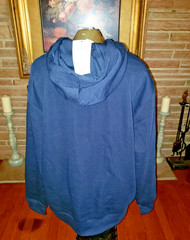 White Peak Trading Sweatshirt Mens Navy Blue Front Pocket Fleece Hoodie size XL