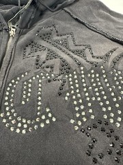 The Great China Wall Hoodie Crystals Skulls Flowers Street Wear Men’s 3X NWT