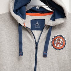Disney World Full Zip Hoodie Sweatshirt Mens L WDW Disney Core 1971 Collegiate