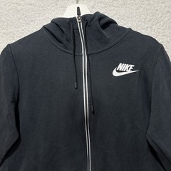 NIKE FULL ZIP HOODIE SWEATSHIRT JACKET NIKE BAND LOGO MENS SIZE MEDIUM