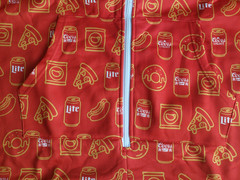 Coors Light & Miller Lite Adult One Piece Bodysuit Hoodie Pajamas XL NEW