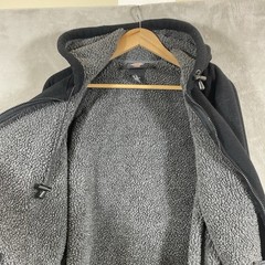 Dickies Sherpa Lined Fleece Hoodie Jacket Mens Large Workwear Black *pilling*