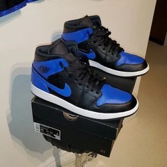 2PC Nike Jordan 1 Hyper Royal Blue/Black Combo Athletic Jacket M-L Sneakers 11