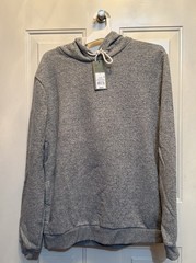 Men’s NWT Goodfellow & Co. Heathered Gray Long Sleeve Hooded Sweatshirt Size L