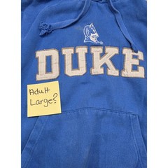Old Varsity Brand Duke Blue Devils Hoodie Royal Blue Mens Large RN94051