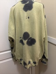 Def Leppard Hysteria Rock Band Green Tie Dye Sweatshirt Men’s S/M Oversized