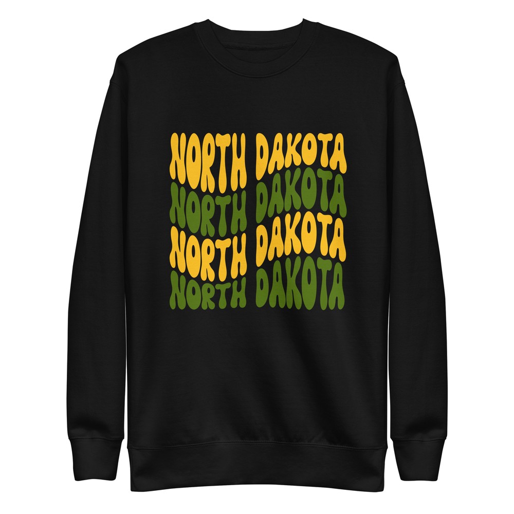 Retro North Dakota NDSU Green Gold Unisex Sweatshirt S,M,L,XL,2X,3X