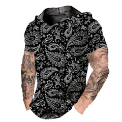 Men Hoodie Hooded T Shirts Fashion Short Sleeve Sport Silky Soft LightWeight Tee