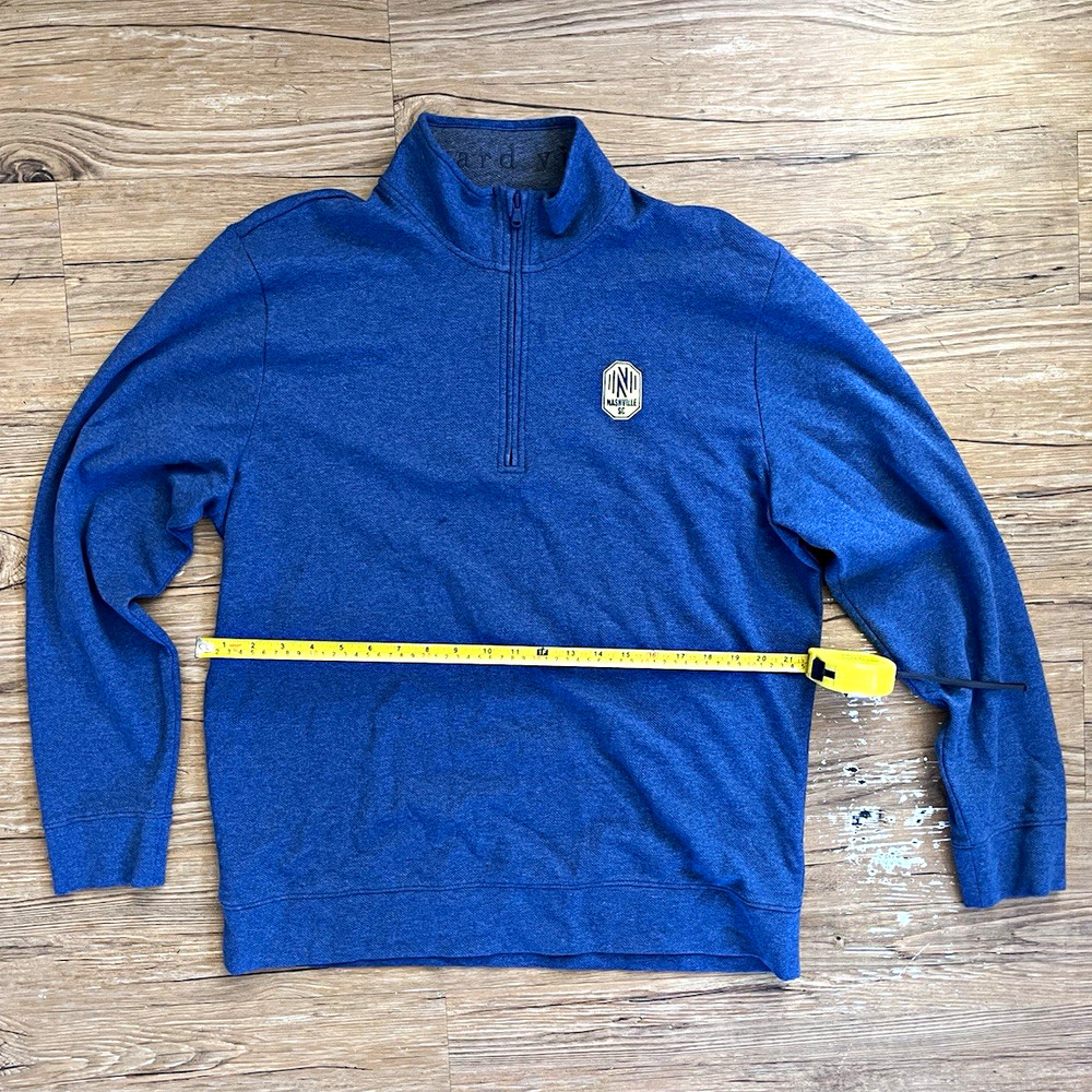 Vineyard Vines Men’s XL Blue 1/4 Zip Fleece Sweatshirt Nashville SC