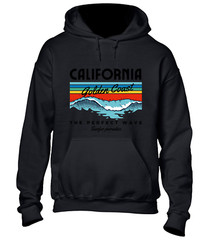 CALIFORNIA GOLDEN COAST HOODY HOODIE SUMMER HOLIDAY CLOTHING CASUAL NICE TOP