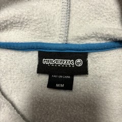 Maverik Lacrosse Hoodie Mens Medium Vikings Gray Sweatshirt Running Gym
