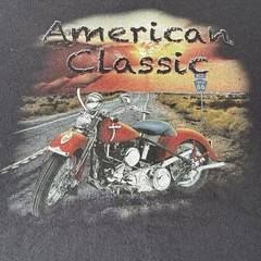 Jerzees NuBlend Sweatshirt Mens 2XL American Classic Route 66 Motorcycle Vintage