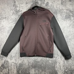 The North Face Hoodie Mens L Purple Full Zip Hooded Pockets Stretch Logo Tech