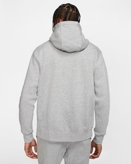 NEW Nike Club Fleece Full Zip Hooded Fleece Hoodie Sweatshirt Mens Large Gray