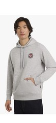 NEW! Men’s Quicksilver Grey Heather Hooded Pullover Size XXL
