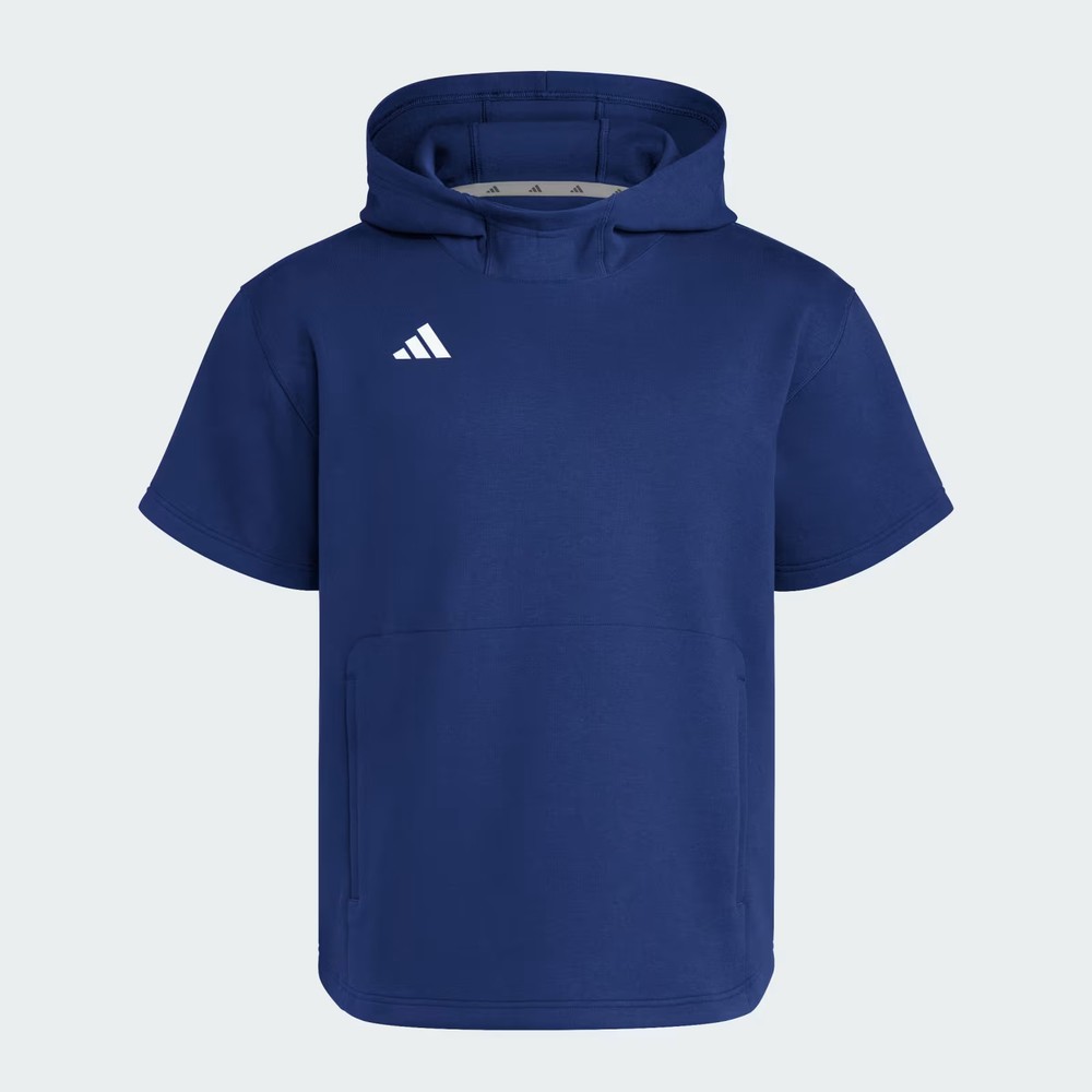 adidas Dugout Short Sleeve Hoodie (Gender Neutral) Blue