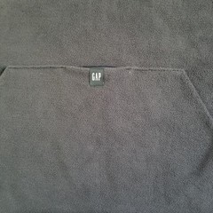 Yeezy Gap Hoodie Mens Large Black Polar Fleece Padded Kanye West Balenciaga Ye