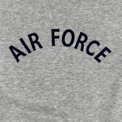 Vintage 90s US Air Force Spell Out Sweatshirt Size Medium? Crewneck Gray