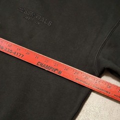 Fear of God Essentials Stretch Limo Black Mens Hoodie Size L Authenticated