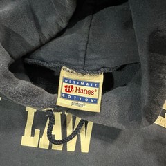 Vintage Y2K Tennessee Law Hanes Navy Blue Graphic Hoodie Size XXL