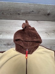 Nintendo Donkey Kong DK Fleece Hoodie Brown Japan 2XL