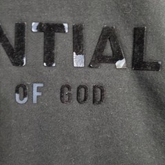 Fear of God Essentials Hoodie Mens Size Large Black Stretch Limo Sweatshirt Read