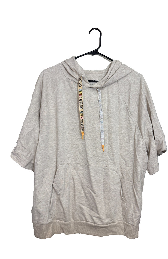 Target Pride Adult Short Sleeve Hoodie, Out Loud and Proud, NWT, Large