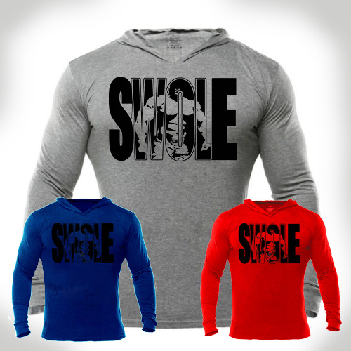 Iron Gods SWOLE Hoodie Logo Weight Training Bodybuilding Gym Pullover Workout