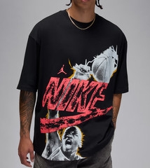 *NEW* Men NIKE AIR JORDAN Reissue Oversized T-Shirt BLACK (HQ9093 010) 👍