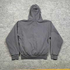 Yeezy Gap Poetic Black Zip Up Hoodie Mens Medium Boxy Faded Wash SP23 Cotton