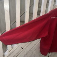 Vintage Y2K Quicksilver Embroidered Hoodie Sweatshirt Red Logo Boys Size XL