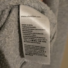 Calvin Klein Men’s Grey Crewneck Sweatshirt Size Small Designer Logo Essentials