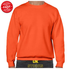 Mens Sweatshirt Heavy Blend Crew Neck Plain Jumper Pullover Casual High Quality