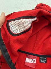 Marvel Spider-Man Full Zip Mask Hoodie Mad Engine Red Blue Web Mens 2XL RARE