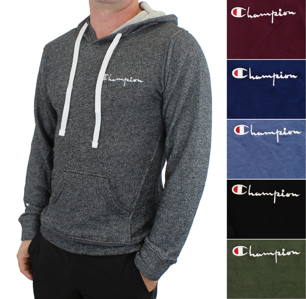 Champion Men’s Lightweight Hoodie French Terry Pullover Shirt Athletic Gym Wear
